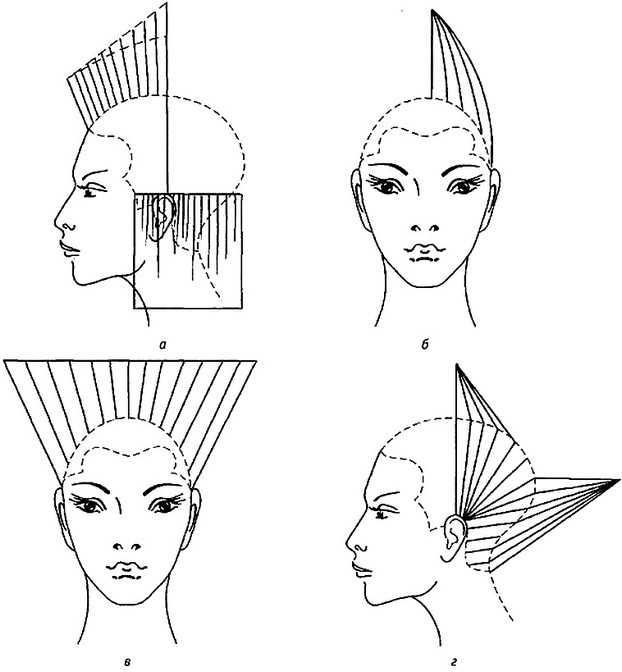 Схема стрижки лесенка на длинные волосы
