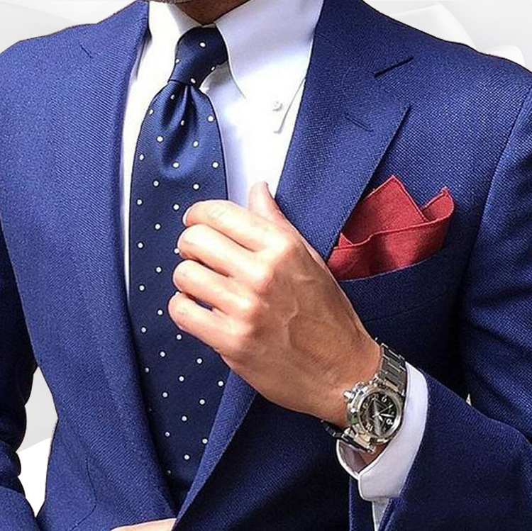 Синий костюм какой галстук и рубашка