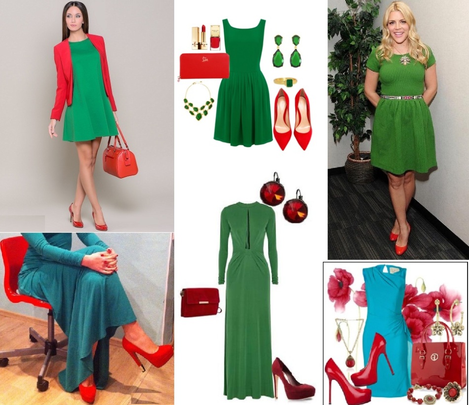 Какие туфли подходят зеленый платье