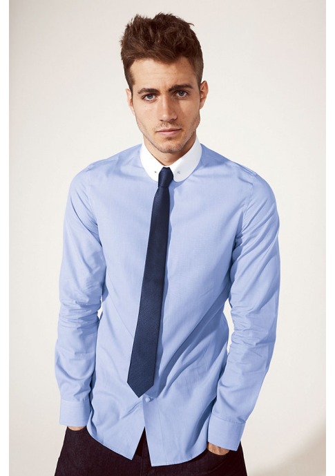 Как подобрать галстук к синей рубашке