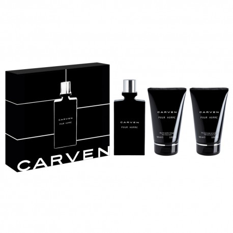 Набор homme. Набор Carven для мужчин. Карвен Парфюм мужской. Carven после бритья. Carven Парфюм для мужчин гель.