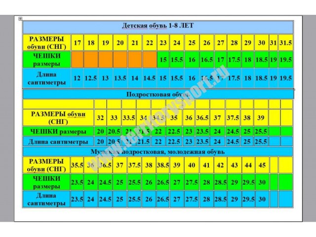Размер обуви 27 см. Чешки Размерная таблица. Чешки Размеры. Таблица размеров чешек. Чешки детские Размерная сетка.