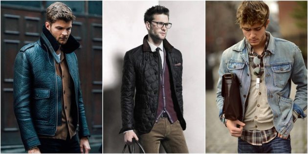 С чем носить кардиган: Под пиджаком, жилетом или курткой