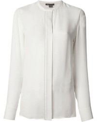 Белая блуза на пуговицах