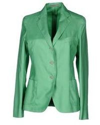 Зеленый шелковый пиджак