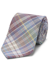Разноцветный галстук в шотландскую клетку