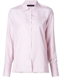 Розовая классическая рубашка