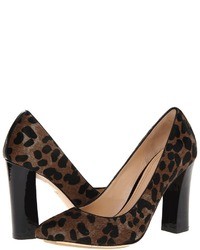 Темно-коричневые замшевые туфли с леопардовым принтом