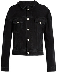 Черная джинсовая куртка