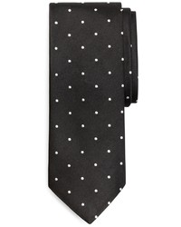 Черно-белый галстук в горошек