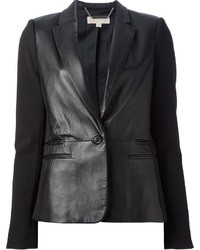 Черный кожаный пиджак
