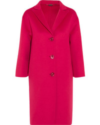 Ярко-розовое пальто