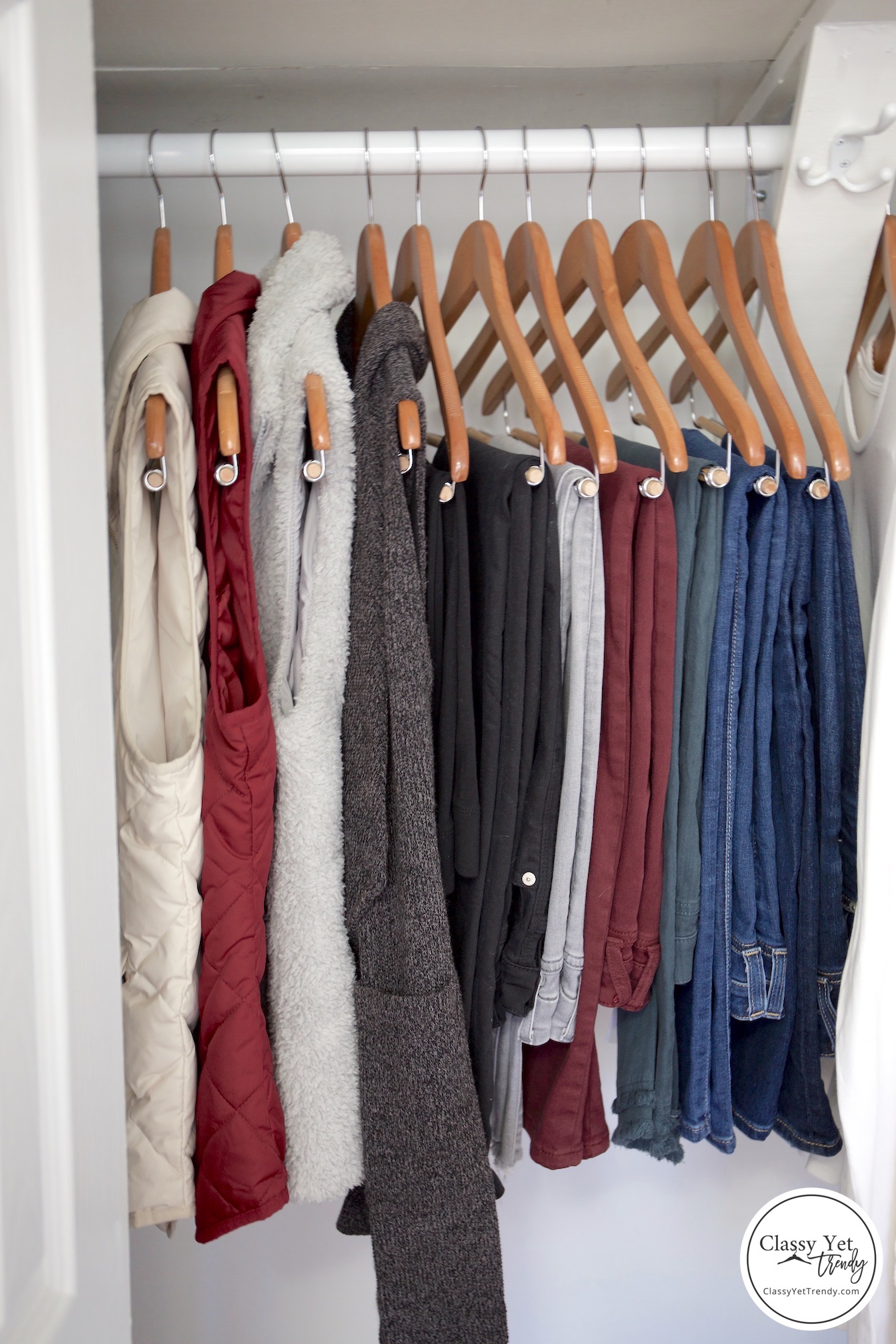 My Winter 2018-2019 Capsule Wardrobe - jeans and vests