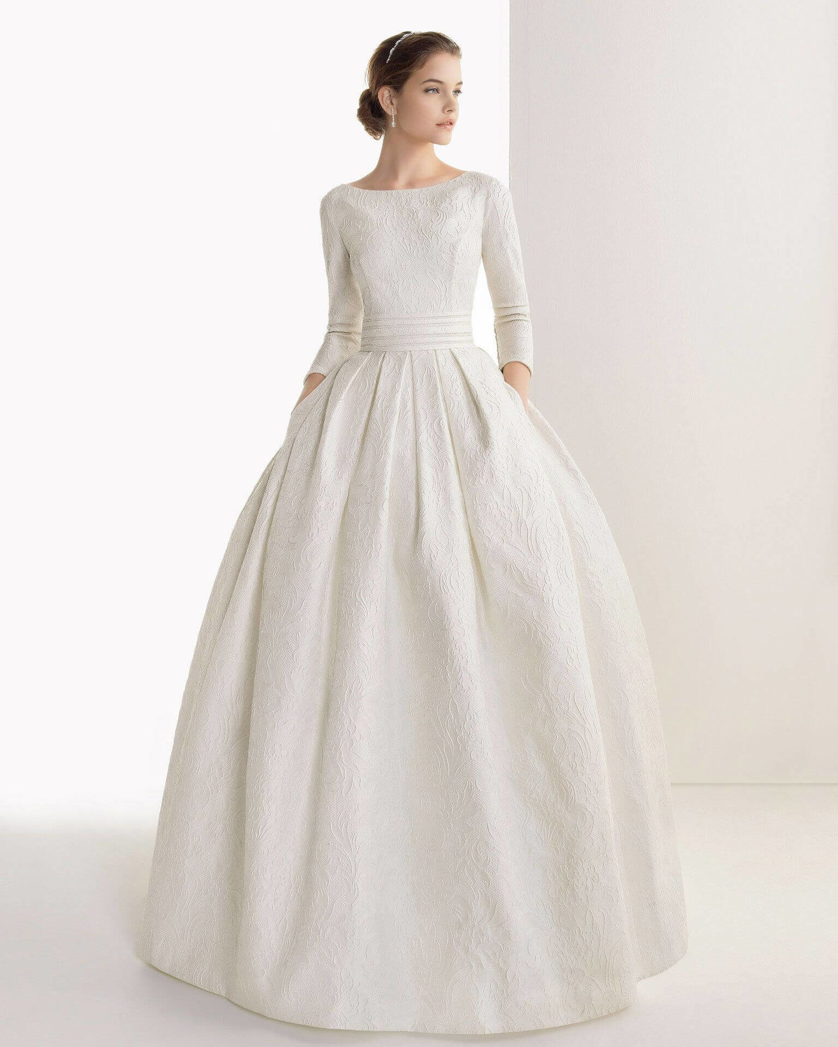 платье свадебное с длинным рукавом фото