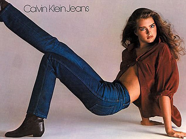 Teen model: Brooke is still known for her controversial Calvin Klein jeans campaign, which was shot and directed by photographer Richard Avedon in 1980 when she was just a teenager