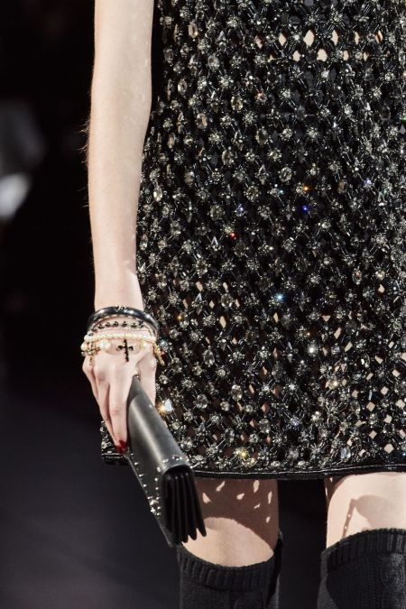 Жемчужный браслет с крестом Dolce & Gabbana