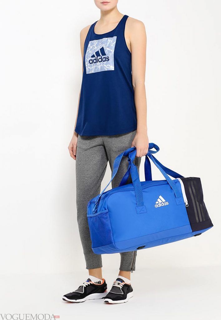 сумка спортивная синяя
