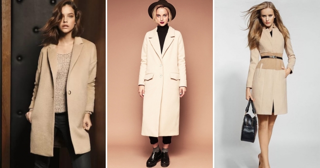 Женское бежевое пальто – отличная основа для модного образа