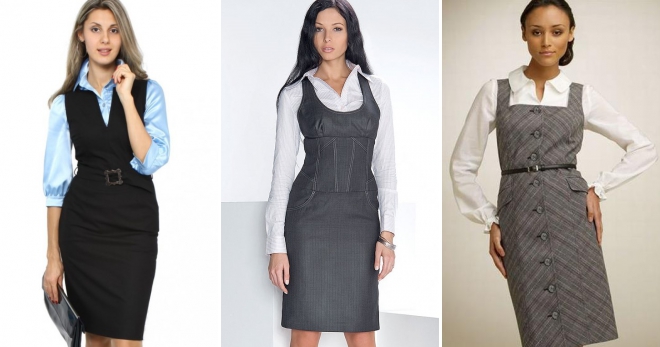 Офисный сарафан – с чем носить и как создать стильный образ в рамках дресс-кода?