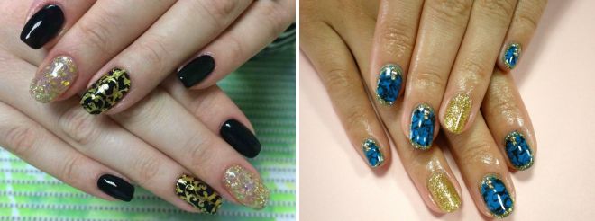 маникюр с золотым рисунком маникюр с золотым рисунком