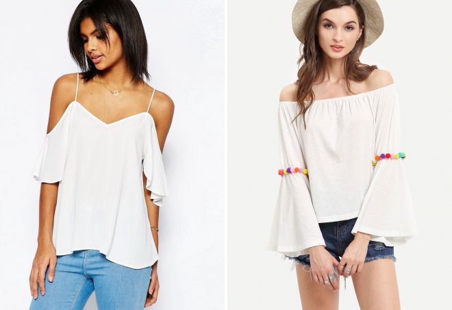 белая блузка на лето белая блузка на лето