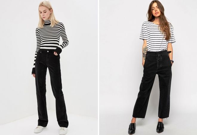 с чем носить черные широкие джинсы с чем носить черные широкие джинсы