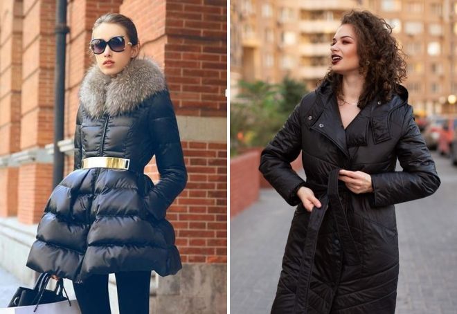 Черный приталенный пуховик Черный приталенный пуховик