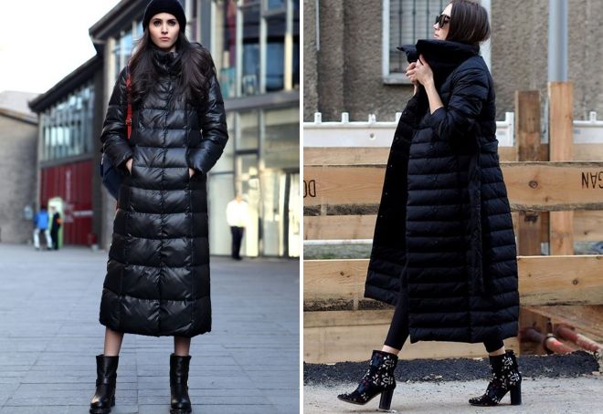 Женский черный пуховик Женский черный пуховик