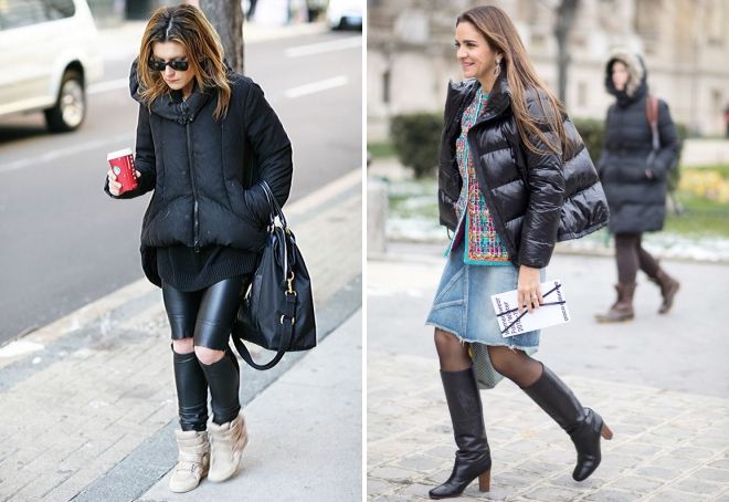 Короткий черный пуховик Короткий черный пуховик