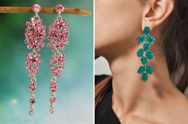 длинные висячие серьги бижутерия длинные висячие серьги бижутерия