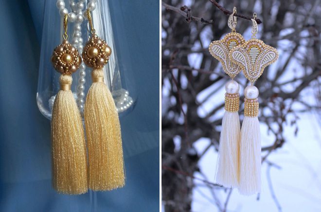 длинные серьги кисти длинные серьги кисти