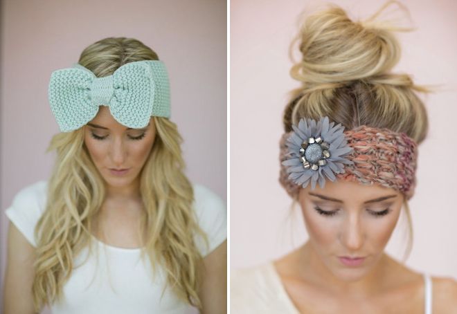 модные вязаные повязки на голову модные вязаные повязки на голову