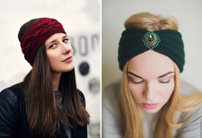 модные вязаные повязки модные вязаные повязки