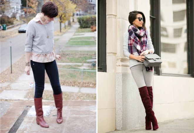 сапоги бордового цвета сапоги бордового цвета