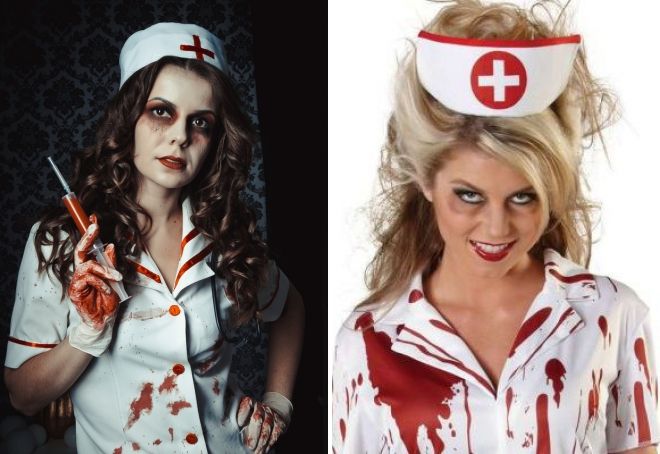 макияж медсестры на хэллоуин