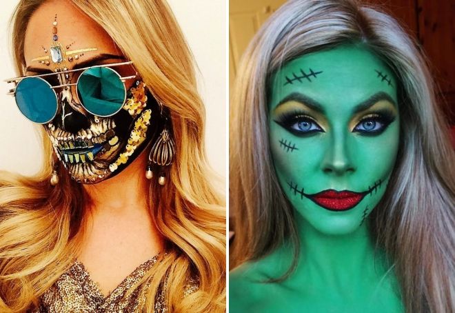 необычный макияж на хэллоуин