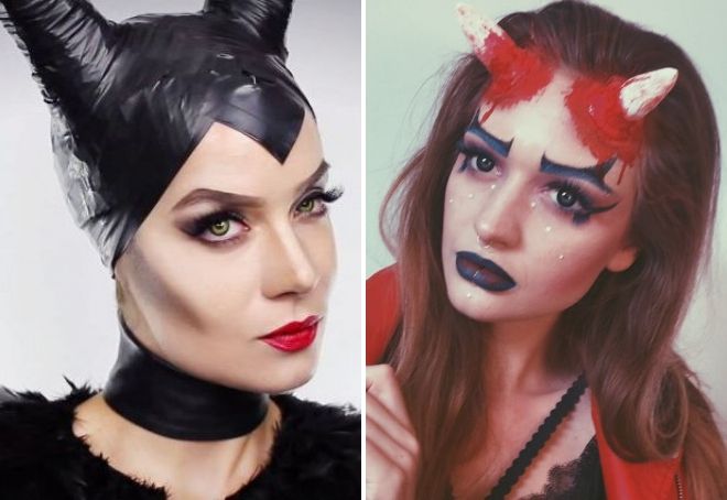 макияж дьяволицы на хэллоуин