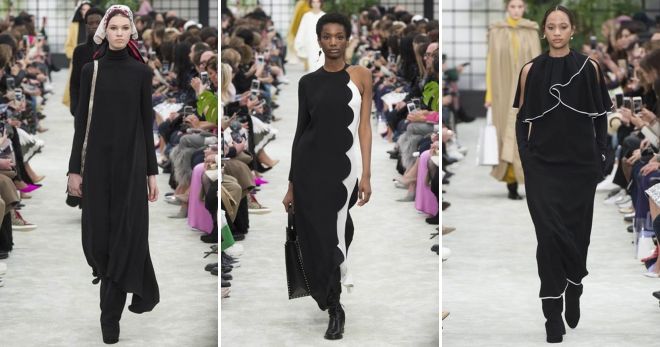 Вечерние платья Валентино 2019 черные Вечерние платья Валентино 2019 черные