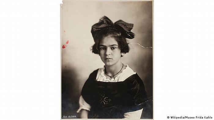 Portrait of Frida Kahlo as a child by Guillermo Kahlo (Wikipedia/Museo Frida Kahlo)